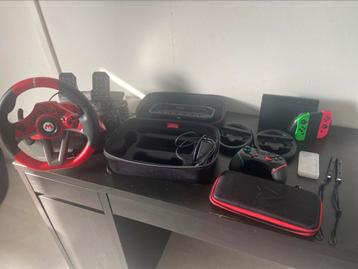 Nintendo switch met accessoires. beschikbaar voor biedingen