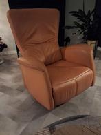 Leren relax fauteuil, Huis en Inrichting, Fauteuils, Ophalen, Zo goed als nieuw, 75 tot 100 cm, 50 tot 75 cm