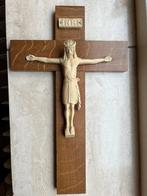 Groter kruis van Jezus in hout, Antiek en Kunst, Ophalen of Verzenden