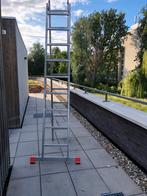 Ladder met 2x9 trede te koop!, Ophalen, Gebruikt, Ladder, Opvouwbaar of Inschuifbaar
