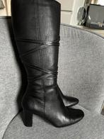 Zwarte Ecco leren laarzen, maat 38, zgan, Kleding | Dames, Schoenen, Zwart, Ophalen of Verzenden, Zo goed als nieuw, Hoge laarzen