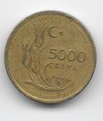 Turkije 5000 lira 1996 KM# 1029.1, Verzenden, Midden-Oosten, Losse munt