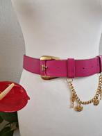 Vintage leren roze riem 10, Kleding | Dames, Riemen en Ceinturen, Ophalen of Verzenden, Zo goed als nieuw