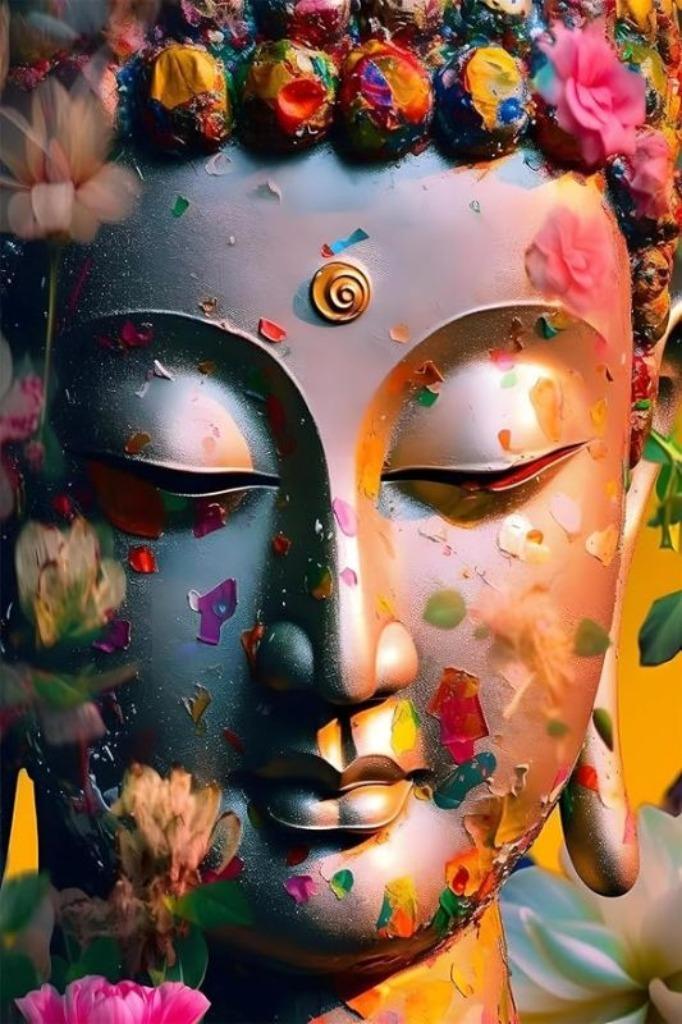 Diamond Painting boedah bloem 50x40cm, Hobby en Vrije tijd, Knutselen, Nieuw, Knutselwerk, Ophalen of Verzenden