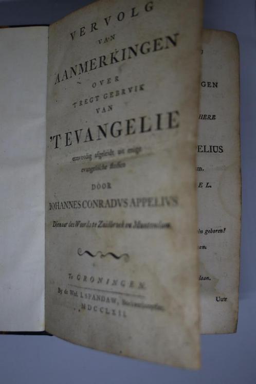 Aanmerkingen over de bezwaarlyken en nuttigen.. - Appelius, Boeken, Godsdienst en Theologie, Gelezen, Ophalen of Verzenden
