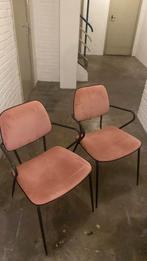 Velvet roze stoelen, Huis en Inrichting, Stoelen, Ophalen, Zo goed als nieuw, Overige kleuren