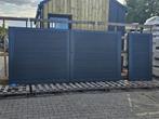 Dichte moderne inrijpoort + inlooppoort compleet met palen., Verzenden, Nieuw, IJzer, Overige typen