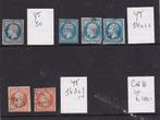 Frankrijk 1852-1853 collectie YT nrs. 10 - 16 gestempeld, Ophalen of Verzenden