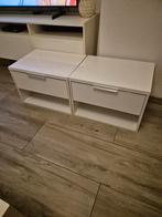 2 x witte IKEA nacht kastjes H 38 cm x  B 50 cm x D 40 cm, Huis en Inrichting, Ophalen of Verzenden