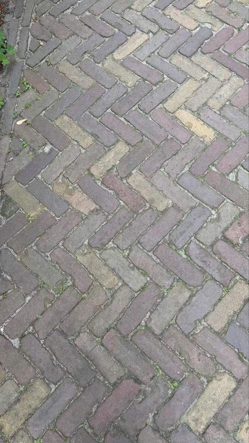 Waaltjes en dikformaat gebakken, Tuin en Terras, Tegels en Klinkers, Zo goed als nieuw, Klinkers, Minder dan 5 m², Ophalen of Verzenden