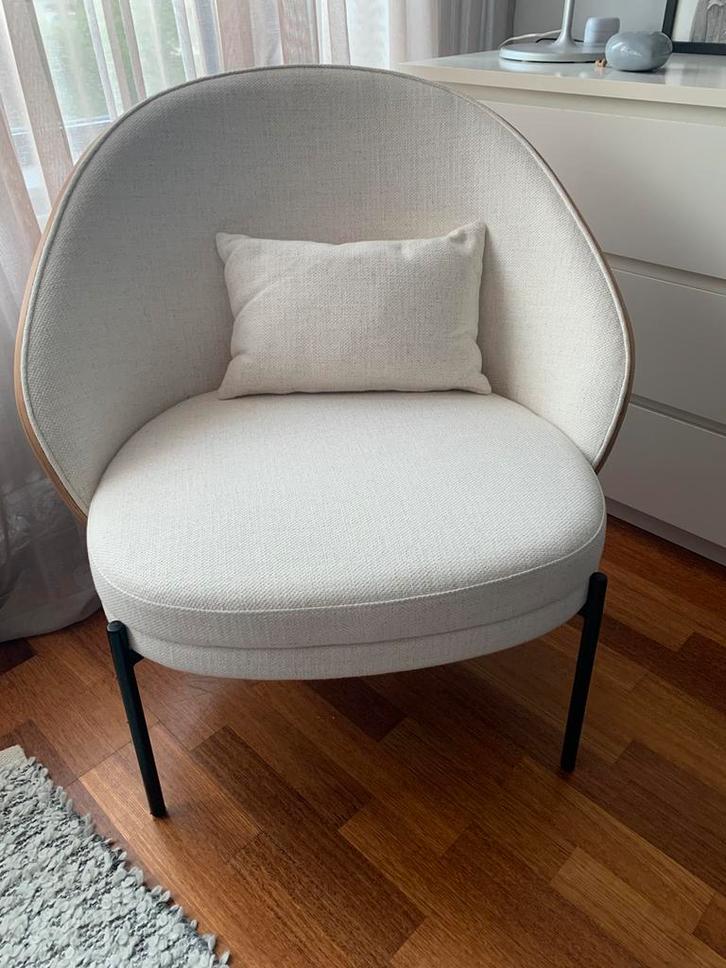 Dutchbone fauteuil RODIN, Huis en Inrichting, Fauteuils, Zo goed als nieuw, 50 tot 75 cm, 75 tot 100 cm, Ophalen