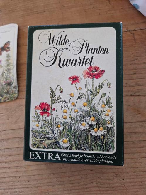 VintageWilde Planten Kwartet  Compleet, Verzamelen, Speelkaarten, Jokers en Kwartetten, Gebruikt, Kwartet(ten), Ophalen of Verzenden