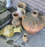 Verzameling kruiken voor decoratie tuin of vijver, Ophalen, Gebruikt
