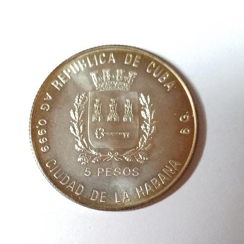 5 pesos Cuba (verzamelmunt), Postzegels en Munten, Munten | Amerika, Midden-Amerika, Ophalen of Verzenden