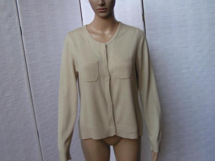 NATAN vest/jasje,Mt 40(4) seide/cashmere, topstaat, Kleding | Dames, Truien en Vesten, Zo goed als nieuw, Maat 38/40 (M), Beige