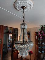 Antieke Empire Zakkroonluchter - Kristal & Messing - 40cm, Ophalen