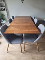 Mooie praktische uitschuifbare eettafel, Antiek en Kunst, Antiek | Meubels | Tafels, Ophalen