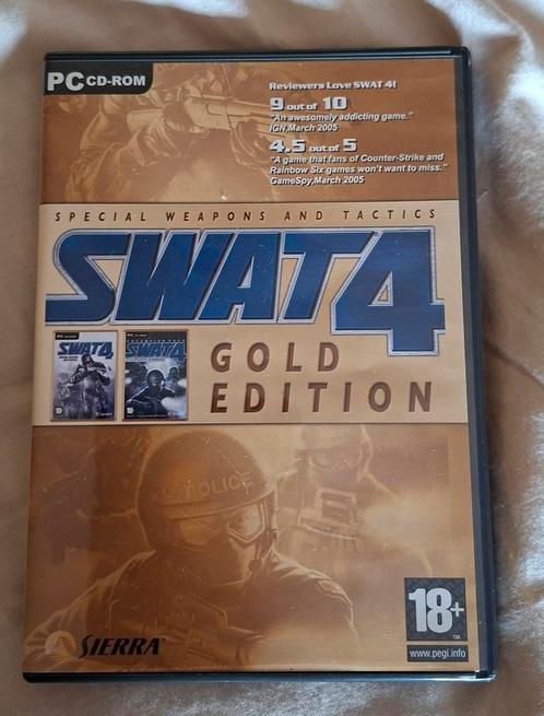 SWAT 4 Gold Edition - PC CD-ROM, Spelcomputers en Games, Games | Pc, Gebruikt, Shooter, Vanaf 18 jaar, Ophalen of Verzenden