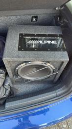 ZGAN Alpine subwooferkist met hertz 2 ohm woofer 10 inch, Auto diversen, Autospeakers, Ophalen of Verzenden, Zo goed als nieuw
