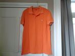 Benneton polo: mt M, Maat 38/40 (M), Benneton, Oranje, Ophalen of Verzenden