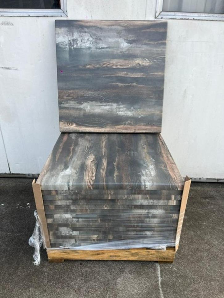 32 outdoor nieuwe horeca terras tafelbladen werzalit 80x80, Tuin en Terras, Tuinmeubel-accessoires, Nieuw, Ophalen