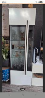 Mooie Staande Kast met Glazen Deuren, Huis en Inrichting, Ophalen, Met deur(en), 50 tot 100 cm, Zo goed als nieuw