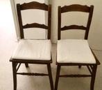 2 oude kerkstoeltjes., Ophalen of Verzenden