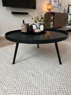 WOOOD Salontafel zwart 78 cm, Ophalen, Rond, 50 tot 100 cm, Minder dan 50 cm