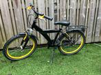 Stoere jongens fiets - Zwart met gele accenten 22 inch, Ophalen, Gebruikt, 22 inch, Handrem