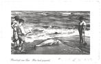 959010 Noordwijk aan Zee Aan land gespoeld 1938 Gelopen met, Ophalen of Verzenden, 1920 tot 1940, Gelopen, Zuid-Holland