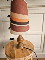 Vintage tafellamp originele kap, Huis en Inrichting, Lampen | Tafellampen, Ophalen of Verzenden, Gebruikt, Minder dan 50 cm