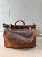 Vintage leren dokterstas, Ophalen, Gebruikt, 50 tot 60 cm, Slot