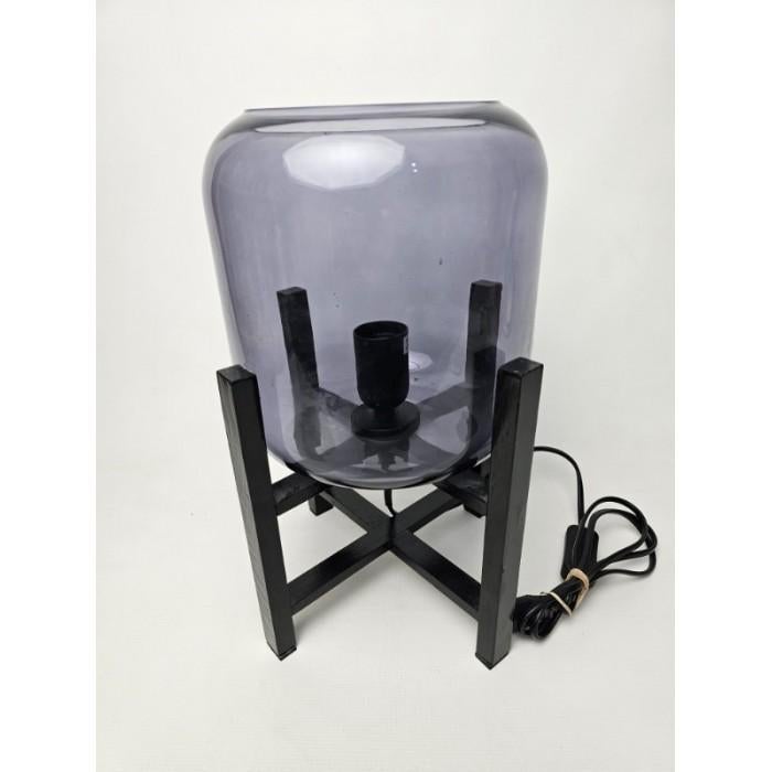 # Leuke tafel schemerlamp. Getint glas. Lampen tafellamp, Huis en Inrichting, Lampen | Tafellampen, Ophalen, Gebruikt, Glas, Minder dan 50 cm