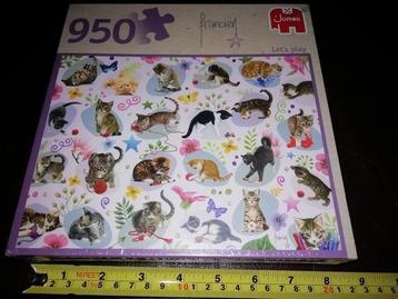Legpuzzel Franciens katten, 950 stukjes, nieuw in de folie  beschikbaar voor biedingen