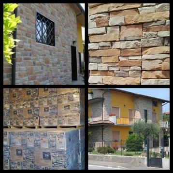 GEVELBEKLEDING-WANDBEKLEDING ECOPIEDRA STEEN WOOD AND STONES beschikbaar voor biedingen