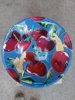 Kunst van Sharon schaal met kersen, Ophalen of Verzenden, Nieuw, Rond, Glas