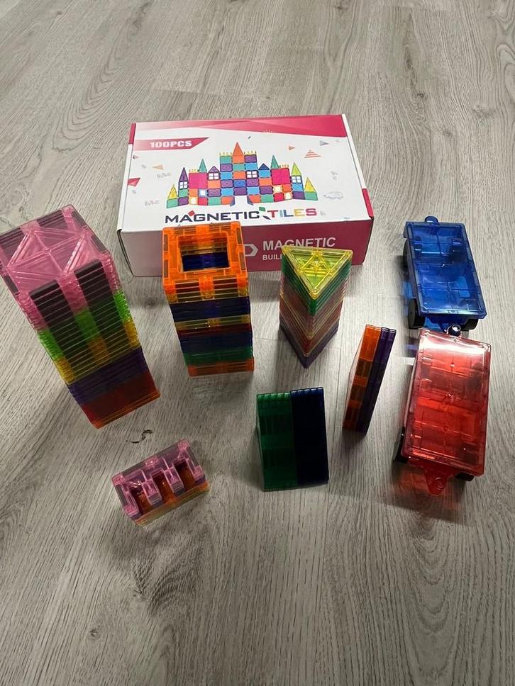 Magnetische blocks 3D 100st nieuw ongeopend, Kinderen en Baby's, Speelgoed | Educatief en Creatief, Nieuw, Knutselen, Bouwen, Puzzelen