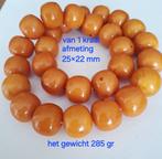 Antieke Faturan Butterscotch ketting met werveleffect 285gr, Sieraden, Tassen en Uiterlijk, Antieke sieraden, Ophalen of Verzenden