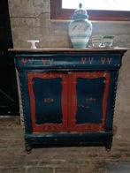 Brocante biedermeier kastje, Ophalen