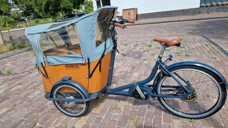 Babboe Curve Mountain Elektrische Bakfiets Yamaha, Fietsen en Brommers, Fietsen | Bakfietsen, Gebruikt, Overige merken, 4 kinderen of meer