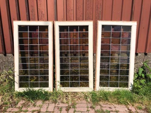 ramen glas in lood, Doe-het-zelf en Verbouw, Glas en Ramen, Gebruikt, Gevelraam of Ruit, 120 tot 160 cm, Minder dan 80 cm, Glas in lood