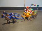 Playmobiel : Paardenkar met dubbelspan paarden . Compleet., Ophalen of Verzenden, Zo goed als nieuw, Complete set