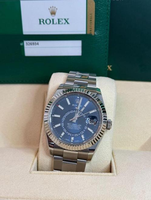 Rolex Sky-Dweller 42mm – Ref. 326934 – Blue Dial – 2018, Sieraden, Tassen en Uiterlijk, Horloges | Heren, Zo goed als nieuw, Rolex