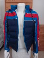 Warm blue and red winter jacket, Kleding | Heren, Ophalen, Zo goed als nieuw, Blauw