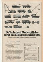 retro reclame 1972 Koninklijke Landmacht technisch officier, Verzenden, Overige typen