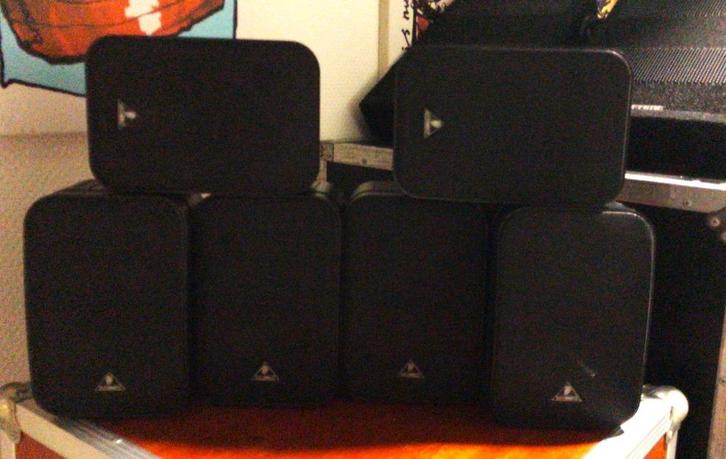 Behringer 1C-BK Ultra-Compact Monitor Speakers 6 stuks, Audio, Tv en Foto, Luidsprekers, Front, Rear of Stereo speakers, Minder dan 60 watt