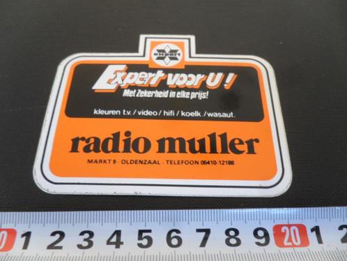 sticker oldenzaal radio muller expert voor u, Verzamelen, Stickers, Zo goed als nieuw, Bedrijf of Vereniging, Ophalen
