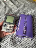 Gameboy Pocket Transparant Paar/ Transparent Purple met doos, Ophalen of Verzenden, Zo goed als nieuw, Game Boy Pocket