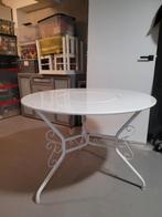 Tuintafel, Ophalen, Gebruikt, Rond, Metaal