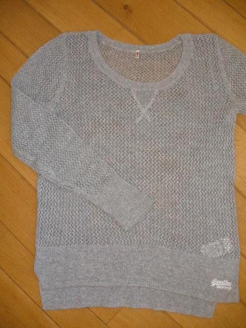 SUPERDRY trui grijs maat S, Kleding | Dames, Truien en Vesten, Zo goed als nieuw, Maat 38/40 (M), Grijs, Ophalen of Verzenden